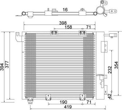 Magneti Marelli 359003221370 - Конденсатор, кондиціонер autozip.com.ua