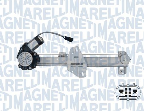 Magneti Marelli 350103170344 - Підйомний пристрій для вікон autozip.com.ua