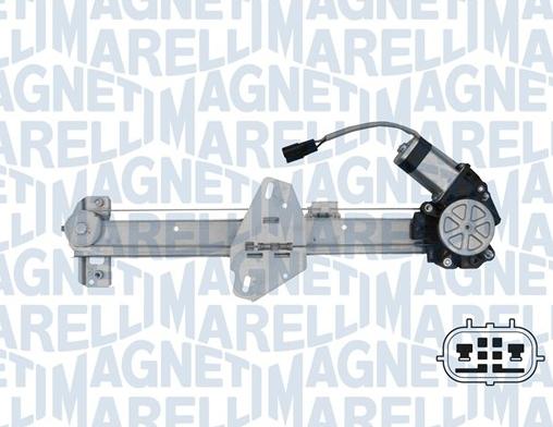Magneti Marelli 350103170345 - Підйомний пристрій для вікон autozip.com.ua