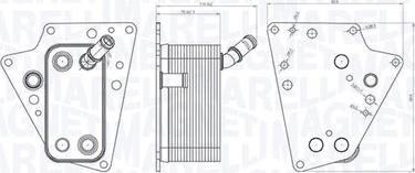 Magneti Marelli 350300001500 - Масляний радіатор, рухове масло autozip.com.ua