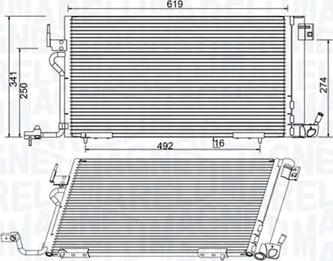 Magneti Marelli 350203994000 - Конденсатор, кондиціонер autozip.com.ua