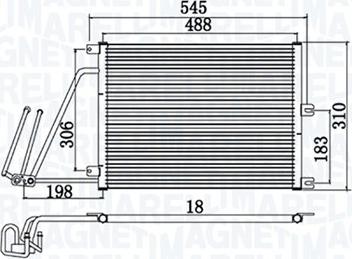 Magneti Marelli 350203950000 - Конденсатор, кондиціонер autozip.com.ua