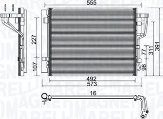 Magneti Marelli 350203976000 - Конденсатор, кондиціонер autozip.com.ua