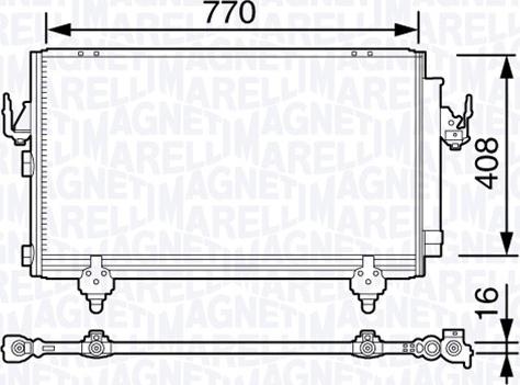 Magneti Marelli 350203691000 - Конденсатор, кондиціонер autozip.com.ua