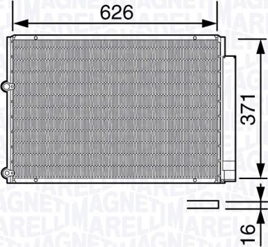 Magneti Marelli 350203682000 - Конденсатор, кондиціонер autozip.com.ua