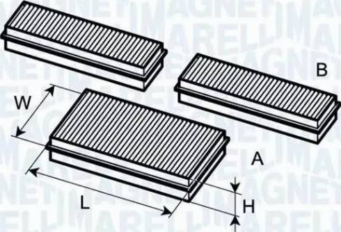 Magneti Marelli 350203061780 - Фільтр, повітря у внутрішній простір autozip.com.ua