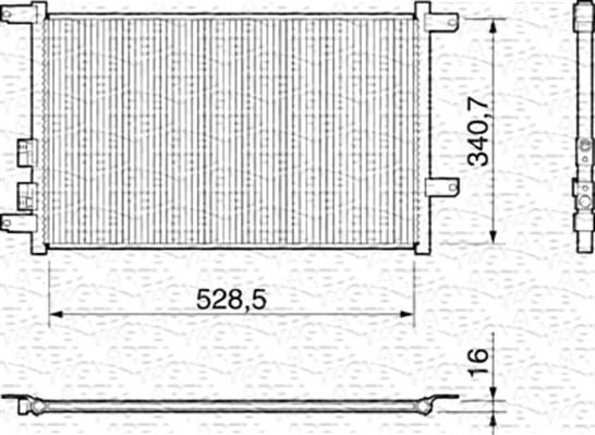 Magneti Marelli 350203156000 - Конденсатор, кондиціонер autozip.com.ua