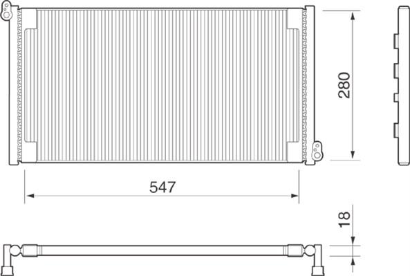 Magneti Marelli 350203152000 - Конденсатор, кондиціонер autozip.com.ua