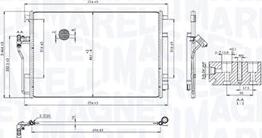 Magneti Marelli 350203104300 - Конденсатор, кондиціонер autozip.com.ua