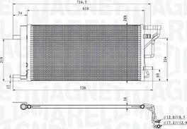 Magneti Marelli 350203105200 - Конденсатор, кондиціонер autozip.com.ua