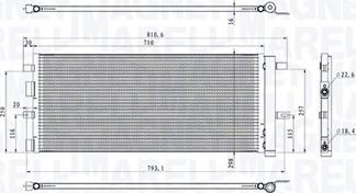 Magneti Marelli 350203103900 - Конденсатор, кондиціонер autozip.com.ua