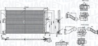 Magneti Marelli 350203107600 - Конденсатор, кондиціонер autozip.com.ua