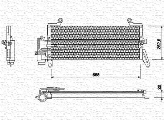 Magneti Marelli 350203134000 - Конденсатор, кондиціонер autozip.com.ua