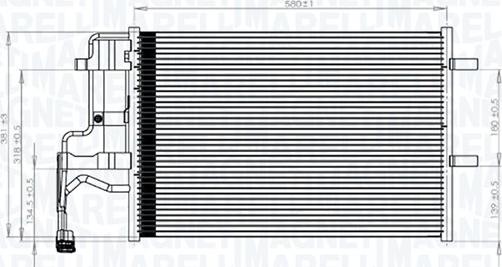 Magneti Marelli 350203844000 - Конденсатор, кондиціонер autozip.com.ua