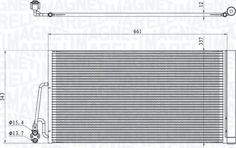 Magneti Marelli 350203861000 - Конденсатор, кондиціонер autozip.com.ua