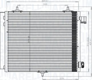 Magneti Marelli 350203818000 - Конденсатор, кондиціонер autozip.com.ua