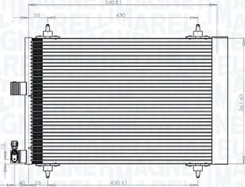 Magneti Marelli 350203839000 - Конденсатор, кондиціонер autozip.com.ua