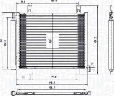 Magneti Marelli 350203836000 - Конденсатор, кондиціонер autozip.com.ua