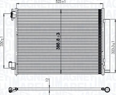 Magneti Marelli 350203823000 - Конденсатор, кондиціонер autozip.com.ua