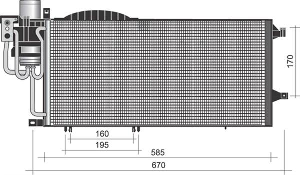 Magneti Marelli 350203373000 - Конденсатор, кондиціонер autozip.com.ua