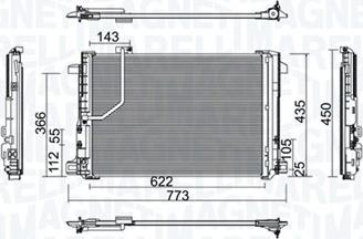 Magneti Marelli 350203755000 - Конденсатор, кондиціонер autozip.com.ua