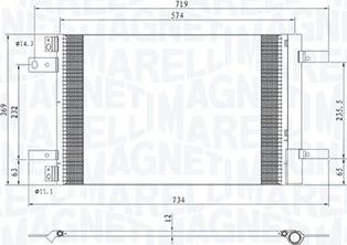 Magneti Marelli 350203766000 - Конденсатор, кондиціонер autozip.com.ua
