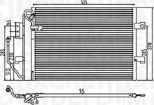 Magneti Marelli 350203785000 - Конденсатор, кондиціонер autozip.com.ua