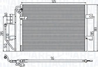 Magneti Marelli 350203785000 - Конденсатор, кондиціонер autozip.com.ua