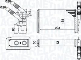 Magneti Marelli 350218433000 - Теплообмінник, опалення салону autozip.com.ua