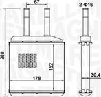 Magneti Marelli 350218420000 - Теплообмінник, опалення салону autozip.com.ua