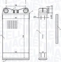 Magneti Marelli 350218472000 - Теплообмінник, опалення салону autozip.com.ua