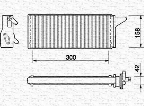 Magneti Marelli 350218058000 - Теплообмінник, опалення салону autozip.com.ua