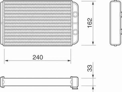 Magneti Marelli 350218064000 - Теплообмінник, опалення салону autozip.com.ua