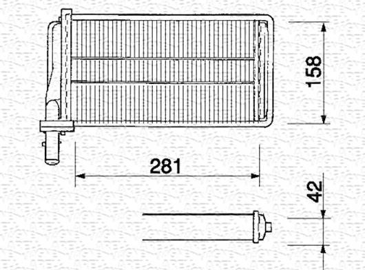 Magneti Marelli 350218061000 - Теплообмінник, опалення салону autozip.com.ua