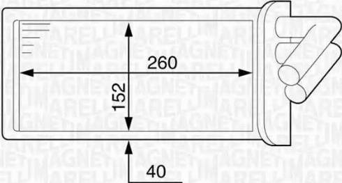 Magneti Marelli 350218319000 - Теплообмінник, опалення салону autozip.com.ua