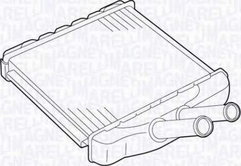 Magneti Marelli 350218329000 - Теплообмінник, опалення салону autozip.com.ua