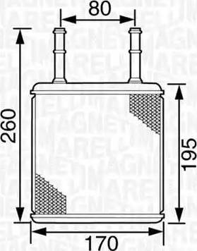 Magneti Marelli 350218248000 - Теплообмінник, опалення салону autozip.com.ua