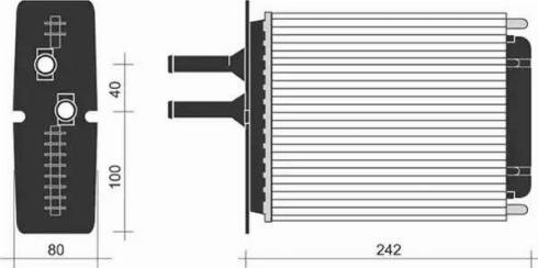 Magneti Marelli 350218255000 - Теплообмінник, опалення салону autozip.com.ua