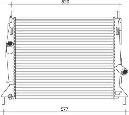 Magneti Marelli 350213921000 - Радіатор, охолодження двигуна autozip.com.ua