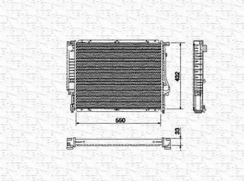 Magneti Marelli 350213431000 - Радіатор, охолодження двигуна autozip.com.ua