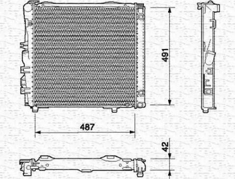 Magneti Marelli 350213540000 - Радіатор, охолодження двигуна autozip.com.ua