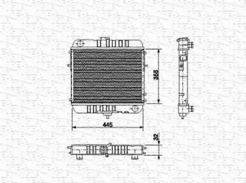 Magneti Marelli 350213573000 - Радіатор, охолодження двигуна autozip.com.ua