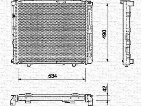 Magneti Marelli 350213691000 - Радіатор, охолодження двигуна autozip.com.ua