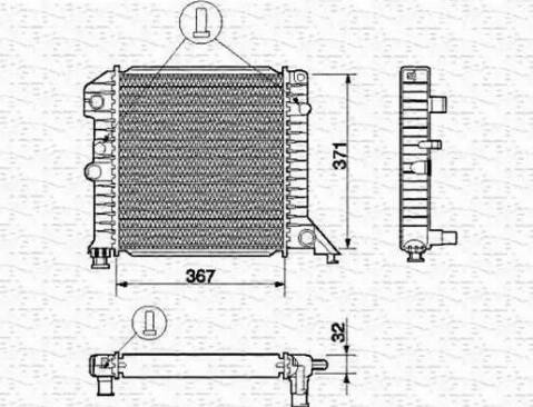 Magneti Marelli 350213662000 - Радіатор, охолодження двигуна autozip.com.ua