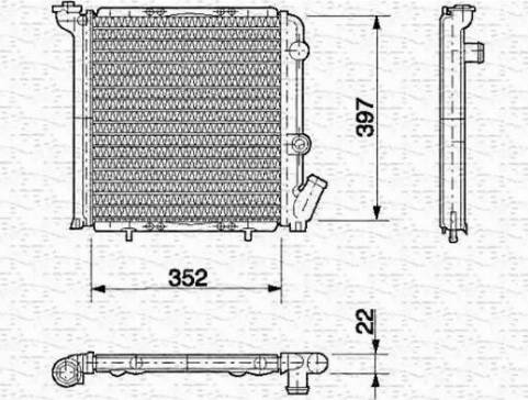 Magneti Marelli 350213614000 - Радіатор, охолодження двигуна autozip.com.ua