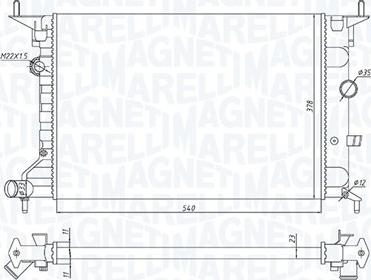 Magneti Marelli 350213194800 - Радіатор, охолодження двигуна autozip.com.ua