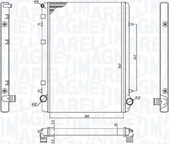 Magneti Marelli 350213195900 - Радіатор, охолодження двигуна autozip.com.ua