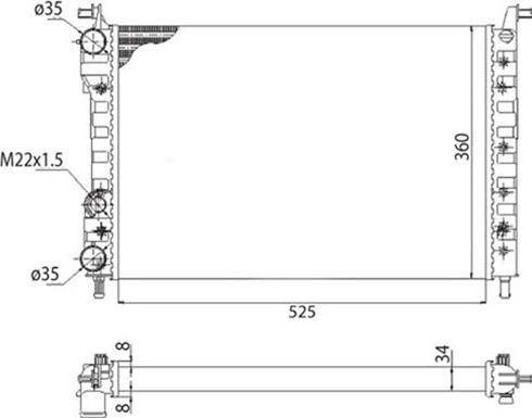 Magneti Marelli 350213195600 - Радіатор, охолодження двигуна autozip.com.ua