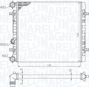 Magneti Marelli 350213190900 - Радіатор, охолодження двигуна autozip.com.ua