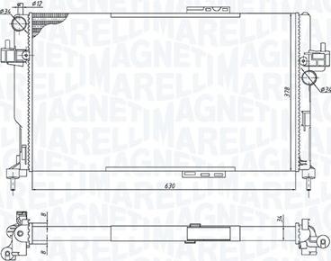 Magneti Marelli 350213191500 - Радіатор, охолодження двигуна autozip.com.ua